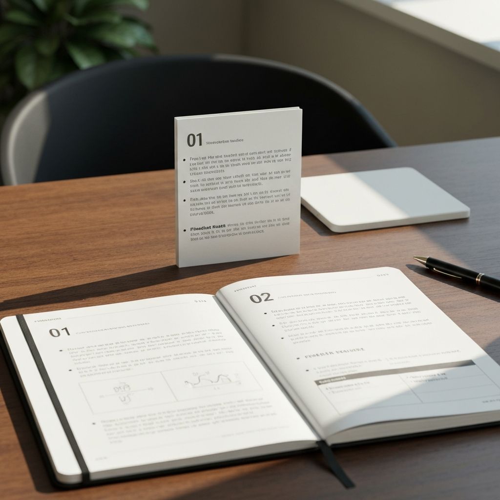 Educational materials showing organized principles and structured knowledge